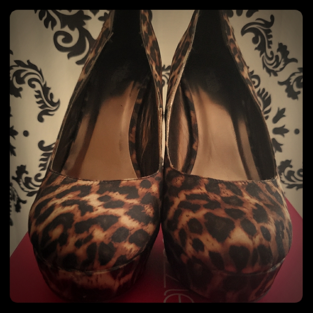 Animal print heels